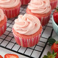 Sweet Strawberry Cupcake (available by the dozen, Local delivery)