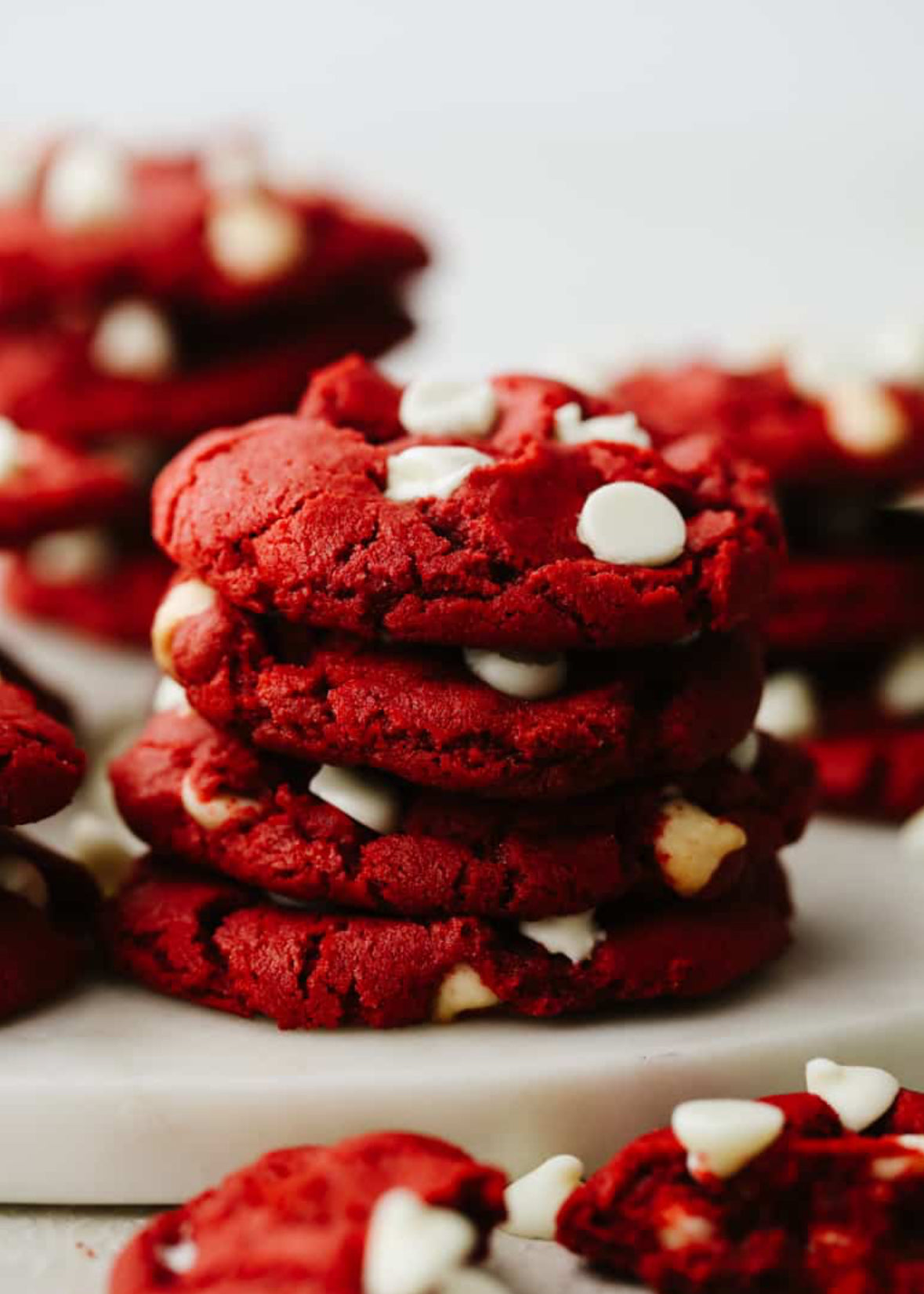 Red Velvet White Chocolate Chip Cookie